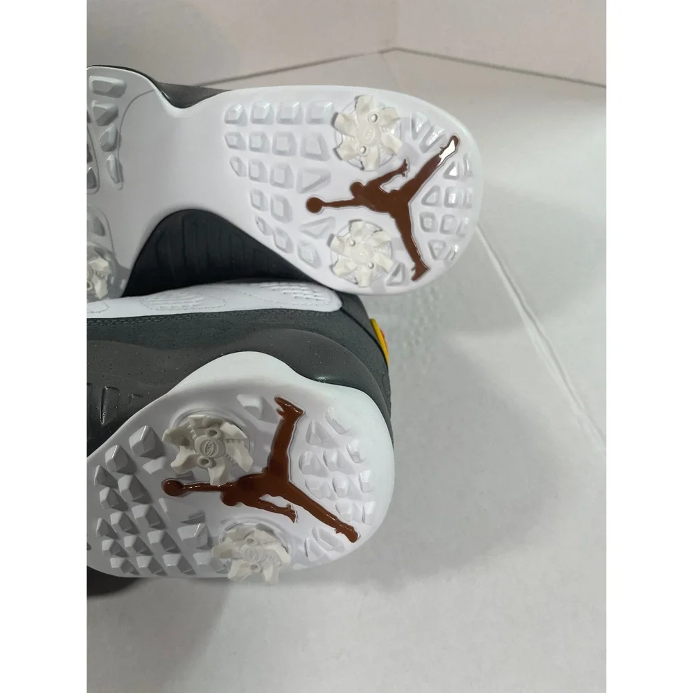 Air Jordan 9 Retro Golf Barons White Grey Yellow Mens 10.5 FJ5934-100